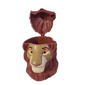 Disney Vintage 1998 Simba The Lion King Flip-Top Cup Mug 3D